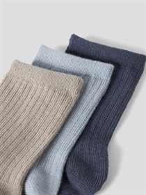 NAME IT 3-Pak Strømper Nobbu Chateau Gray 